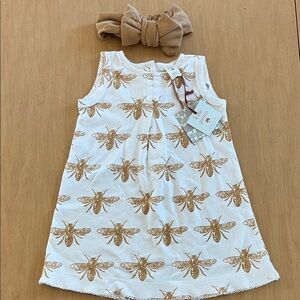 kate quinn Bee Dress with matching Bow Headband
